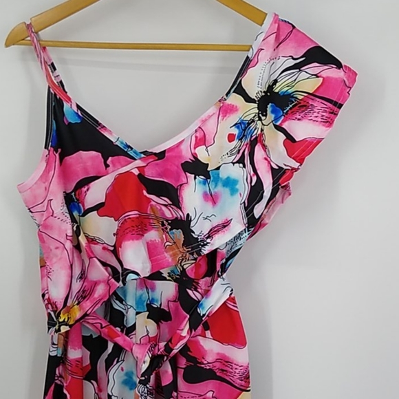 Sexy Floral Long Pants Romper Jumpsuit - Picture 4 of 6